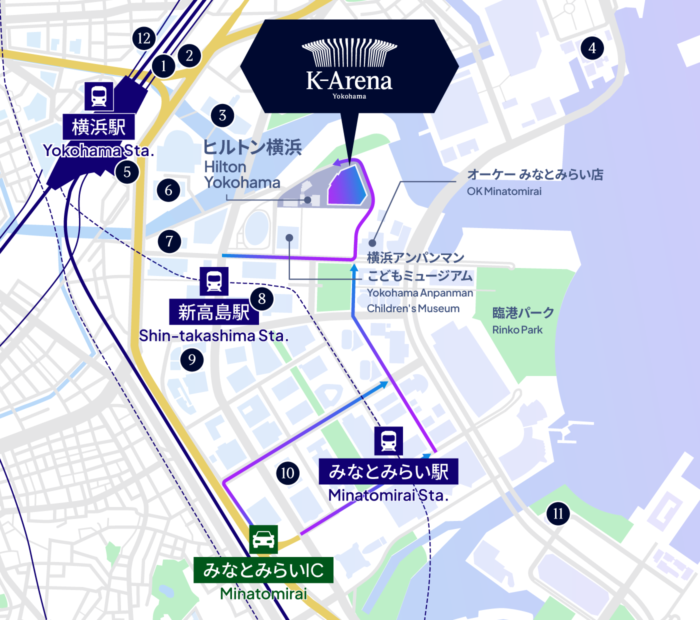 お車でお越しの方用マップ